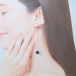 ラピスラズリ８（AAA）♡華奢なロングチェーン♡ピアス・イヤリング♪【K18フック対応♪】