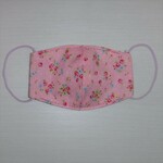小さめ立体布マスクHピンク小花