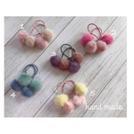 ファー♡ぽんぽんヘアゴム＊2個セット☺︎