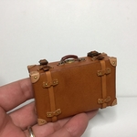 ミニチュアトランクM茶色1111