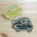 【セミオーダー】24色ネーム入り刺繍ワッペン*車と迷彩柄*