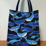 紙袋型バッグ 星空のクジラ