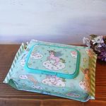 【再入荷】bitatto付き　ウェットティッシュ/お尻拭きポーチ（ユニコーン/col：ミントブルー）