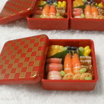 おせち料理①海老☆赤重箱☆ミニチュアフード
