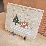 【クリスマスカード】 煌めく聖夜　*。+゜:*☆ フィリピンで手づくりのフェアトレード・グリーティングカード