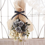 【Swag Fair】魔女の小部屋のナチュラルスワッグ Bluegray Roses 