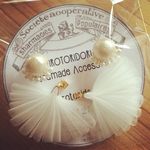 再販(SALE) シンデレラのホワイトチュールピアス