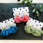 『earring』つぶつぶパール×オーガンジーのくしゅくしゅ✰