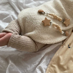 wood  × star  何にでも合わせやすいnatural colour ⸝⋆⸝⋆マルチクリップ　ブランケットクリップ