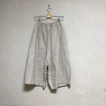 リネン　フレックス切り替えバルーンパンツ