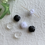 【ミニサイズ】【6個】ドイツヴィンテージ  アクリルロンデルビーズ 