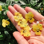 Freshビオラのマスクピアス(イエロー)✨🌸