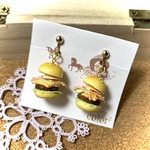 贅沢ハンバーガー 【イヤリング／ピアス】