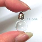 ◆送料込み！◆丸いガラス小瓶 (ガラスドーム）11.5mm 5個