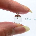 ◆送料込み！◆丸いガラス小瓶 (ガラスドーム）10mm 4個
