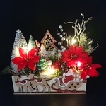 クリスマス*光るサンタワールド*ｳｯﾄﾞﾎﾞｯｸｽ