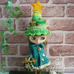 よしえ屋530[なりきりクリスマスツリー４点セット]ブライス アウトフィット Blythe