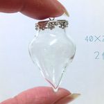 ◆送料込み！◆ガラスの小瓶(ガラスドーム) 25mm 2個