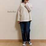 コットン起毛 シンプルプルオーバー(ivory)