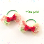 クリスマス限定♡オーガンジーリボン髪ゴム／ヘアゴム／Christmas party