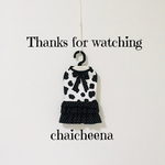 犬服⭐︎2021牛柄ワンピース