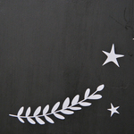 ウォールステッカー Wall sticker★ little wreath(白)