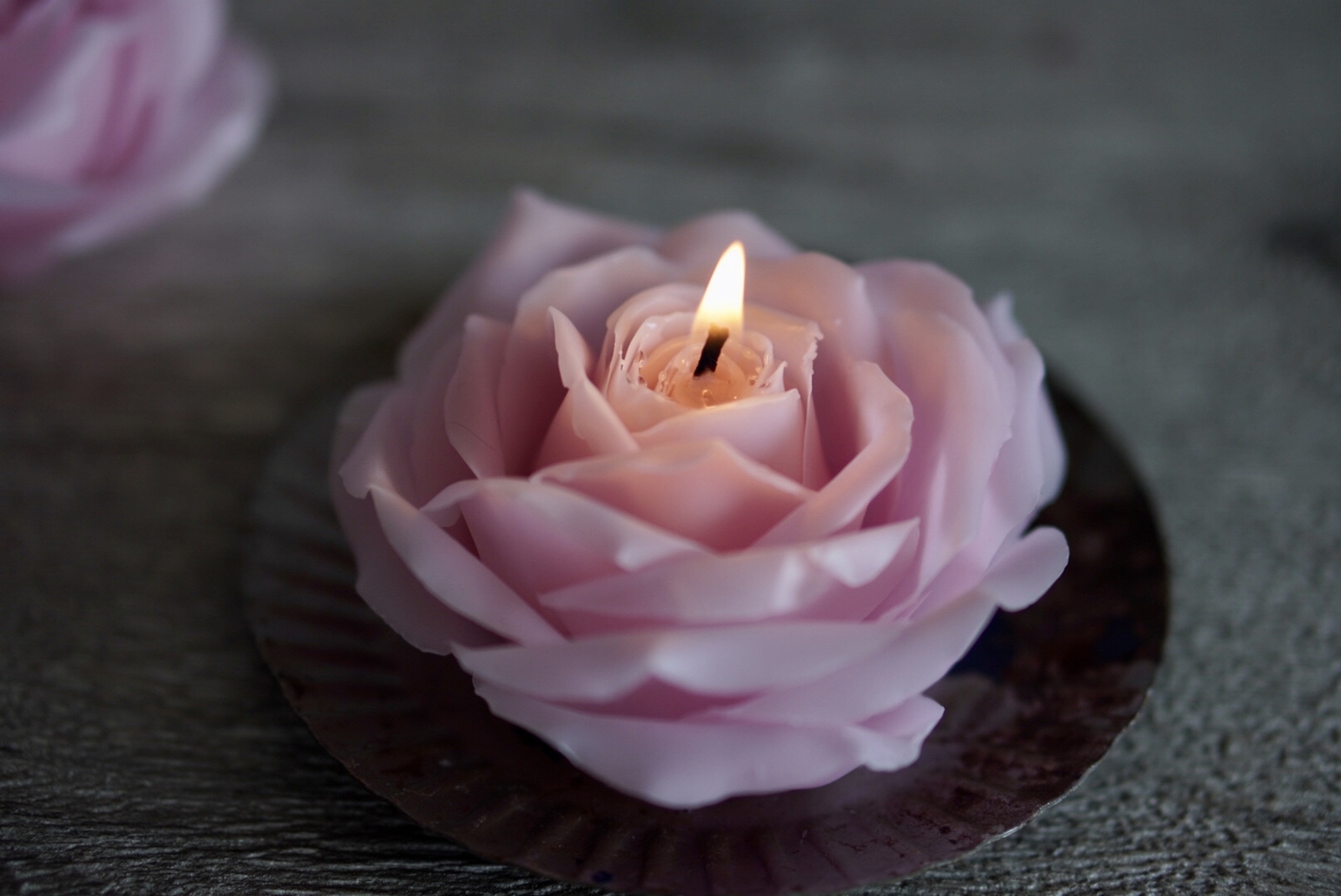 専用　ハンドメイドキャンドルホルダー　キャンドル　薔薇キャンドル ○○キャンドルホルダー(Rose)○○ | machirche