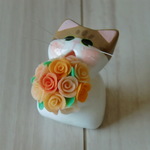 送料無料♪　花束✿ネコ　
