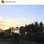 @fuka.fuka.hall 様専用ページ　24㎜　グアムの空　雲レジンキーホルダー