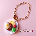 ハンバーグプレートC♡バッグチャーム 