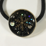 雪の結晶　煌き　ヘアゴム  レジン 