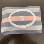 イニシャル入り♡洗える♪おしりふきケース　シルバーピンク