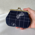 ミナペルホネン がま口ポーチ＊カードケース chocho 内ポケット付き