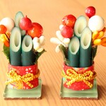 ミニ門松【撮影小物にも♪】（赤）