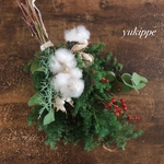 ドライフラワースワッグ*クリスマス*クリスマススワッグ