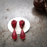 【Special price.*】 Red Queen Pierce✧̥ ビーズ刺繍