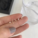 5個セット◆ｺﾞｰﾙﾄﾞｶﾗｰのﾐﾆ一粒ｲﾔﾘﾝｸﾞ/ﾋﾟｱｽ　　　　　樹脂イヤリング樹脂ﾋﾟｱｽノンホールピアス金属アレルギー対応