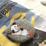 くつろぎ雪だるま　ペーパーウェイト