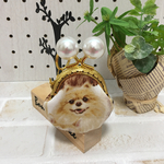 可愛いわんちゃん チビがま口キーホルダー