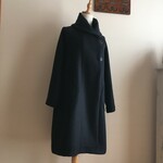 カシミヤウールNVで作ったショールカラーロングコート