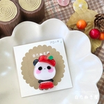 🍁かぼちゃパンツパンダさんのブローチ(りんご)