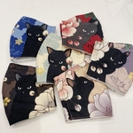 立体マスク（6枚セット）猫花