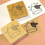うし・消しゴムはんこ