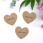 クラフト ミニハート シール「FOR YOU」