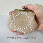 ミナペルホネン がま口 まん丸コインケース＊タンバリン