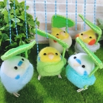 　受注制作　羊毛フェルト　雨インコ 