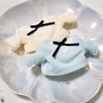 襟付きセーター風（スカイブルー）