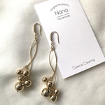 【送料無料】gold ball×wave ピアス　イヤリング