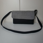 帆布とウールヘリンボーンのショルダー