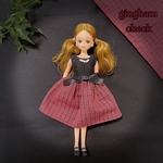 127【新作】チェックワンピ☆リカちゃんワンピ☆ハンドメイド 